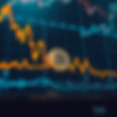 Graph illustrating bitcoin trading trends and market volatility.