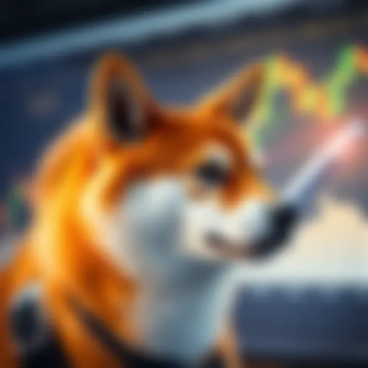 Dynamic market chart highlighting Shiba Inu's performance