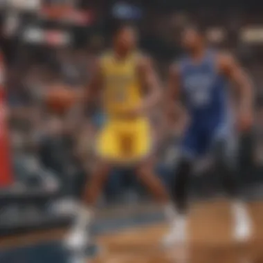 Illustration of digital collectibles showcasing NBA moments